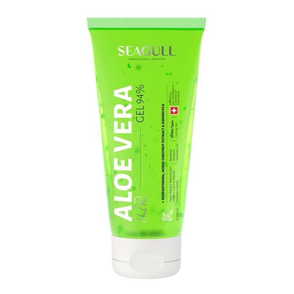 seagull aloevera gel 100ml ژل بعد از سوختگی آلوئه ورا سی گل سایز 100 میل