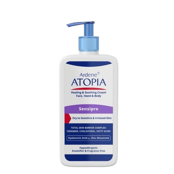 ARDEN ATOPIA Sensipro Healing And Soothing Cream 500ml کرم مرطوب کننده و التیام بخش Sensipro آردن 500 میل