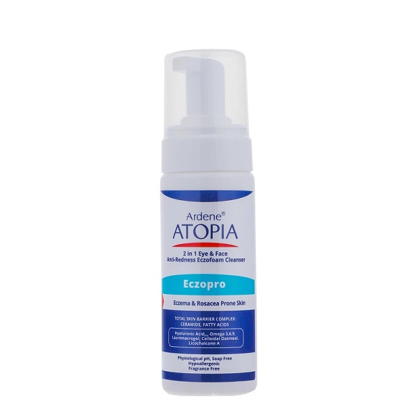 Ardene Atopia Eye And Face Anti Redness Eczofoam Cleanser فوم شوینده ملایم صورت آتوپیا آردن