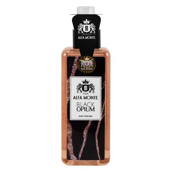 alfa monte black opium body perfum new بادی اسپلش زنانه Black Opium آلفا مونته طرح جدید