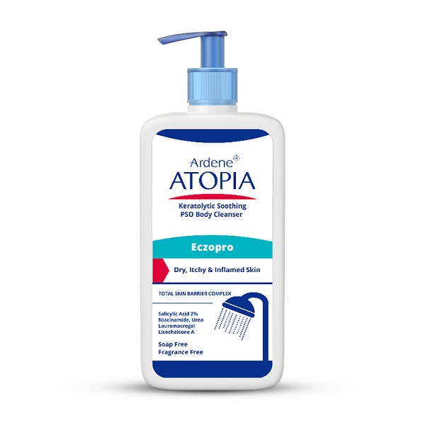 Ardene Atopia Eczopro Keratolytic Soothing PSO Body Cleanser بالم شوینده بدن التیام بخش و لایه بردار اگزو پرو آردن آتوپیا